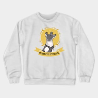 laika; patron saint of one way trips Crewneck Sweatshirt